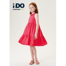 CORAL DRESS WITH NECKLACE